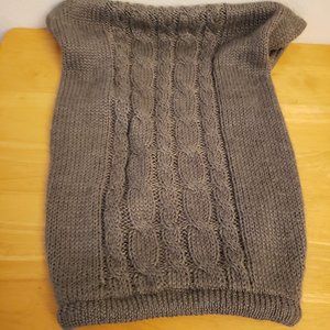 Top Paw Sweater Solid Cable Grey for Dogs Size Large